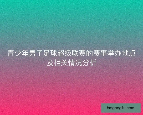 青少年男子足球超级联赛的赛事举办地点及相关情况分析